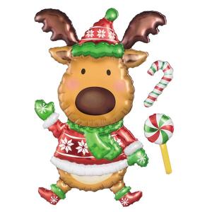 パール金属　D-6396　デコスタ ウォールステッカー トナカイ