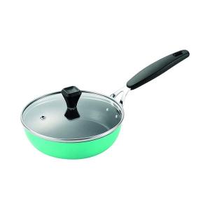 パール金属 フライパン 16cm IH対応 鉄製 ガラス蓋付き プチッと