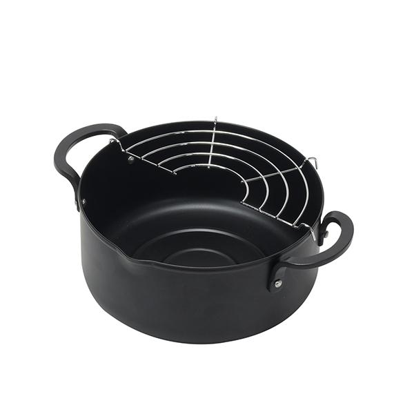 パール　HB-6579 チーノ 鉄製天ぷら鍋18cm