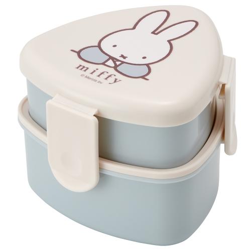 スケーター 抗菌 三角おにぎり用ランチボックス ２段 フォーク付 miffy ONWT1AG 【おむ...