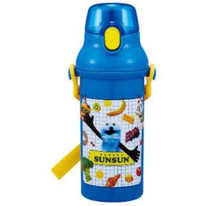 スケーター パペットスンスン ワンタッチボトル 480ml PSB5SAN 【スンスン ノンノン ゾンゾン グッズ SUNSUN 直飲み プラ ボトル 水筒 食洗機 対応】