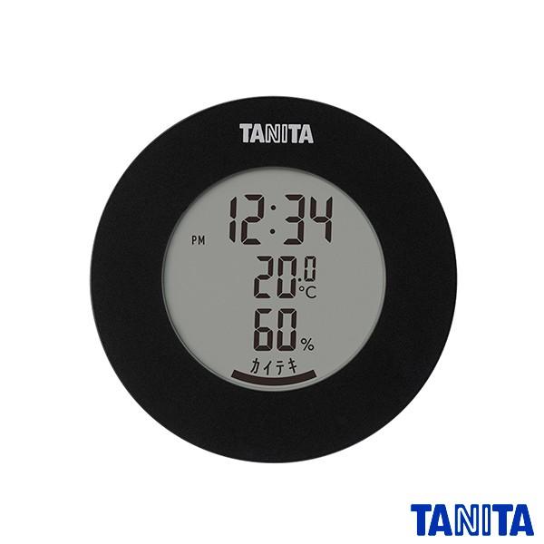タニタ　TT585BK　デジタル温湿度計　ブラック