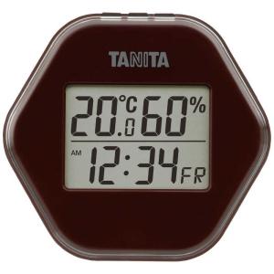 【送料無料メール便専用】タニタ　TT573BR　デジタル温湿度計　ブラウン