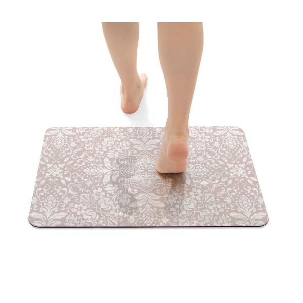 送料無料　ヨコズナ　珪藻土入りソフトバスマット　オーナメント