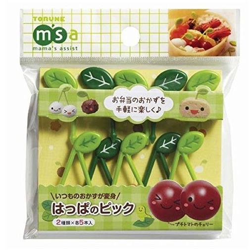 代引不可【送料無料メール便専用】 はっぱのピック　10P P-2759
