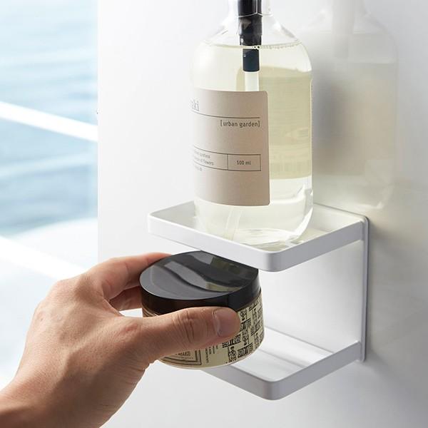 送料無料　山崎実業　4238　BT-BY WH　マグネットバスルームソープトレー　２段　ミスト　ホワ...