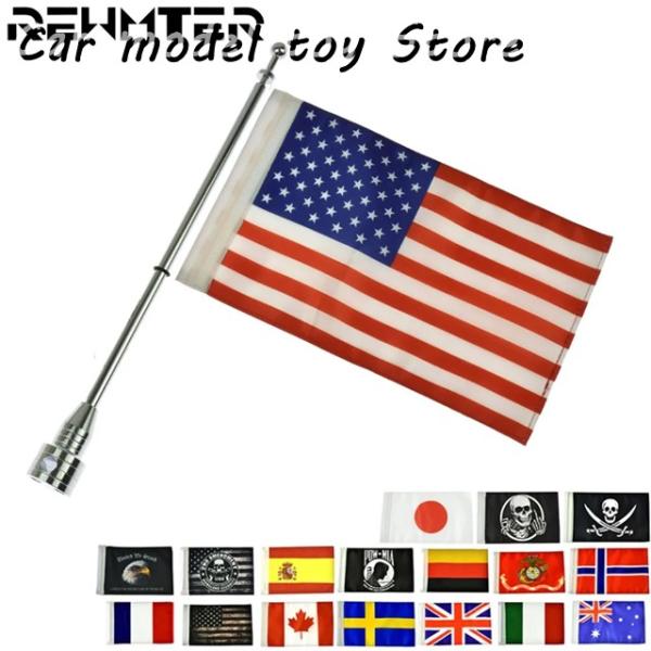 【並行輸入品】ハーレー  バイクリアサイドマウントキャリアポールマウント旗アメリカスポーツスター X...