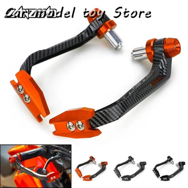 【並行輸入品】KTM  ペア バイク CNC アルミニウム レバーガード プロテクター カーボンデザ...