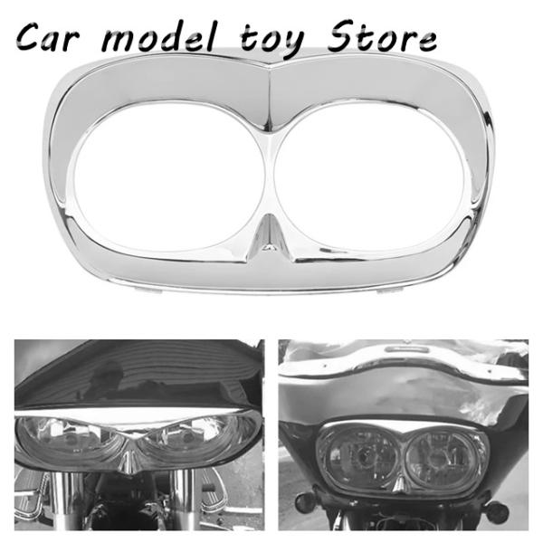 【並行輸入品】ハーレー  バイク用 イーグルホークシャープヘッドライトカバーベゼルトリムケースクロー...