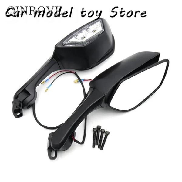 【並行輸入品】カワサキ  LED 回転ウィンカー黒サイド ミラー ZX10R ZX-10R 2011...