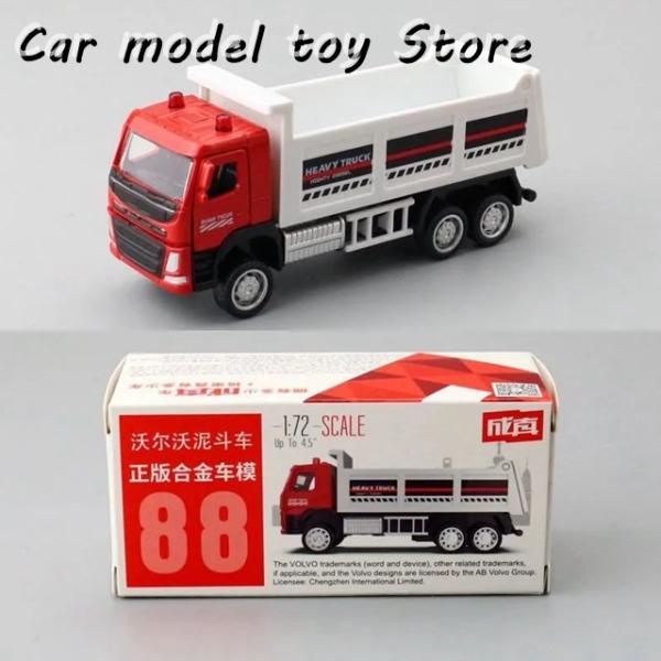 【並行輸入品】ボルボ  ダイキャスト金属モデル1:72 ダンパー貨物自動車工学トラックマッチ箱引き戻...
