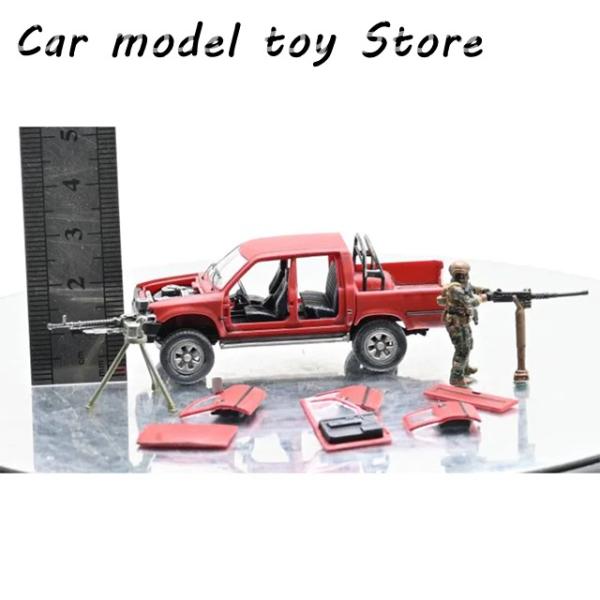 【並行輸入品】 AM 1:72 スケール 4ドアピックアップトラック+DSHK ヘビーデューティート...