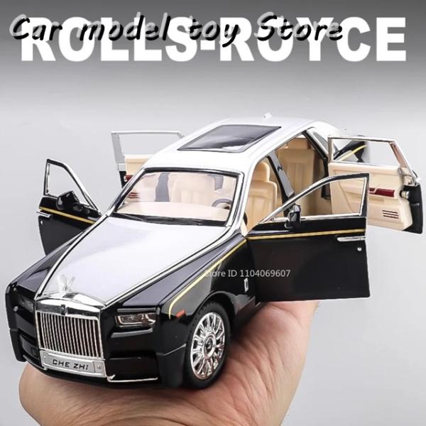 【並行輸入品】ロールスロイス  1:24スケールファントム合金モデルカー金属ダイキャスト音楽ライトプ...