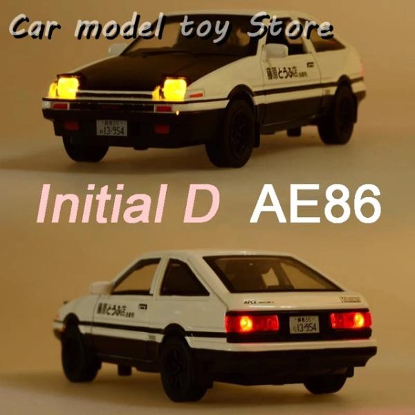 【並行輸入品】 1/32スケールAE86イニシャルDモデルカー合金ダイキャストサウンドライトプルバッ...