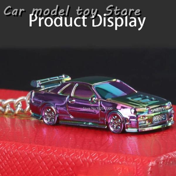 【並行輸入品】 1:64スケールGTR R34 RS7 ELECTROPLATING ALLOY C...