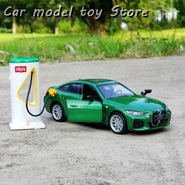 【並行輸入品】BMW  1:34  I4 M50合金新エネルギー車車シミュレーションサウンドライト