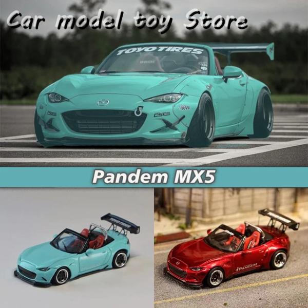 【並行輸入品】 SW 1:64 パンデム MX5 ロードスター ライトブルー 合金 ジオラマ カーモ...