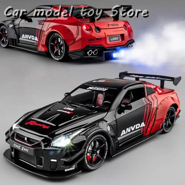 【並行輸入品】日産  JDM 1:24 GT-R R35 スカイライン アレス スポーツカー スプレ...