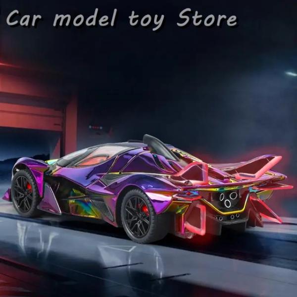 【並行輸入品】 1:24アポロEVOエレクトロプレートスーパーカーダイキャストモデルカー合金サウンド...