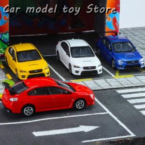 【並行輸入品】スバル 1:64WRX STIミニスケールスポーツカーモデル 金属ボディゴムタイヤシミュレーション車モデルは ボーイフレンド を贈る