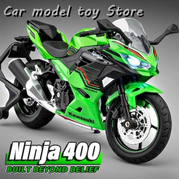 【並行輸入品】カワサキ 400 ZX-10Rバイクモデル 車ライトプルバック衝撃吸収シミュレーション...