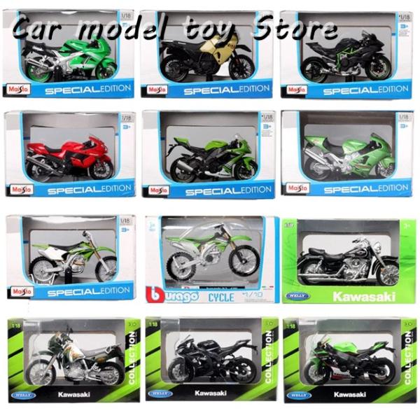 【並行輸入品】カワサキマイスト 1/18スケール  ZX9R ZX12R H2R KX 450F Z...