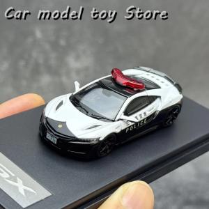 並行輸入品 LCDモデル 1/64 NSX 日本警察カラーリング カーモデル スポーツカー 静的装飾品コレクション
