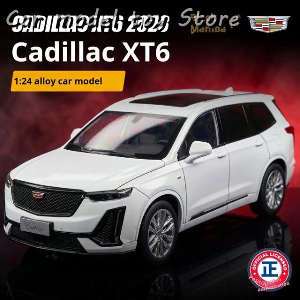 並行輸入品 1:24キャデラックXT6公式ライセンスシミュレーションアメリカンファミリーSUVカーモ...