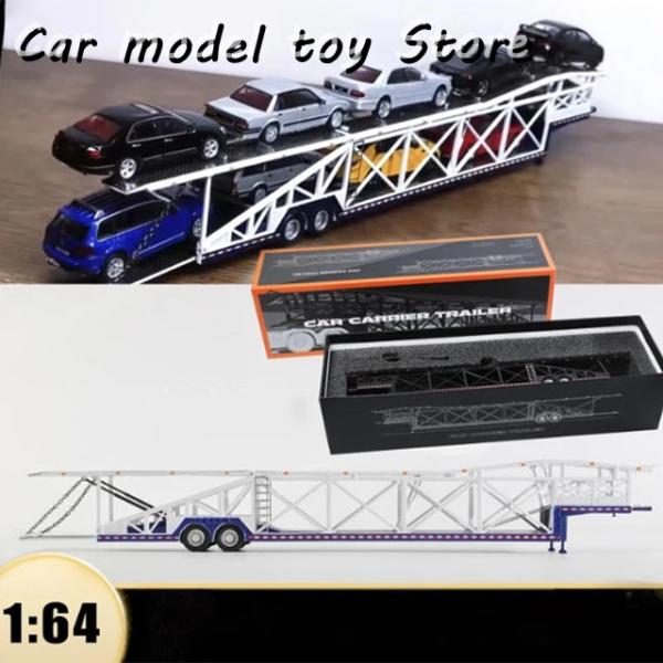 並行輸入品 GCD 1:64 SCALE CAR CARRIER TRAILER TRANSPORT...