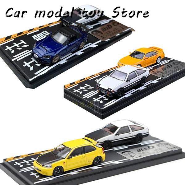 並行輸入品 ダイキャスト 1/64スケール トヨタ AE86 カーモデル 日産 S14 カーモデル ...