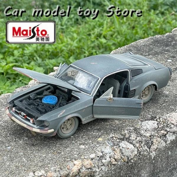 並行輸入品 1:24 1967 FORD MUSTANG GT MAKE OLD RUST SPOR...
