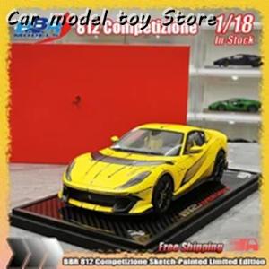 並行輸入品 在庫 1:18 812 COMPETIZIONEスケッチ塗装限定版ハイエンド樹脂ミニチュアカーモデルコレクションギフト