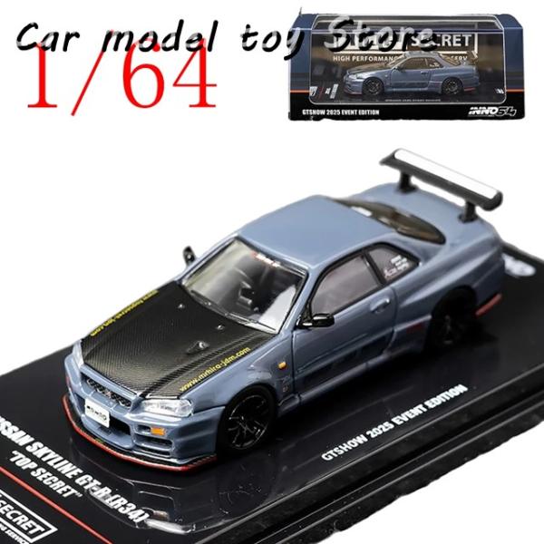 並行輸入品 INNO ダイキャスト 1/64 NISSAN SKYLINE GT-R R34 GT ...