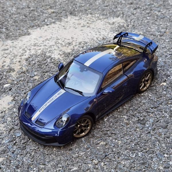 ミニカー 1/18 ポルシェ 911 GT3 2021 ノレブ ブルー