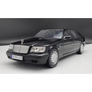 ミニカー 1/18 ベンツ S600 W140 1990 ブラック｜k-e-s-shop