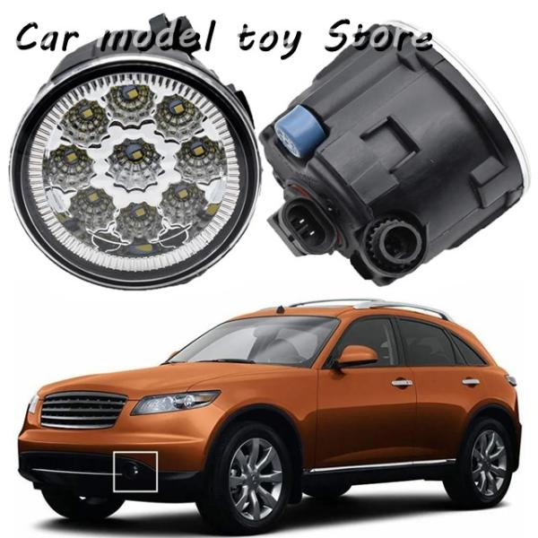 【並行輸入品】 1ペアフロントH11 LEDフォグライトランプハロゲンフォグランプ交換インフィニティ...
