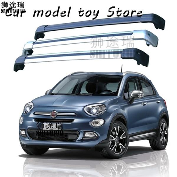 【並行輸入品】フィアット  2PCS ルーフバー  500X SUV 2015 - 2023 FLU...
