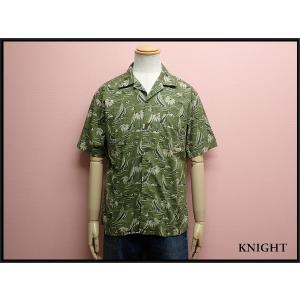 極美品 St.ANDREWS モックネック 総柄*シャツ メンズL ゴルフ/スポ St ANDREWS モックネックシャツ・M□セントアンドリュース/モノグラム