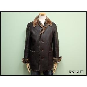 MALE＆Co. / メイル アンド コー ◆ラムレザームートンジャケット/裏ファー/ブラック/サイズLL 142005 メンズ　【中古】 MALE&Co. / メイル アンド コー ラムレザームートンジャケット/裏