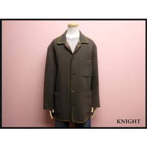 パパス Papas ハリスツイード ジャケット 2B くるみボタン ベージュ M