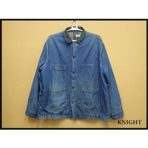 sears◇70s/裏地ブランケット/襟コーデュロイ/カバーオール/XL/デニム