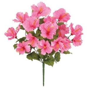 トロピカルハイビスカスブッシュ 16 ピンク 造花 花材 4996840246189 の最安値 価格比較 送料無料検索 Yahoo ショッピング