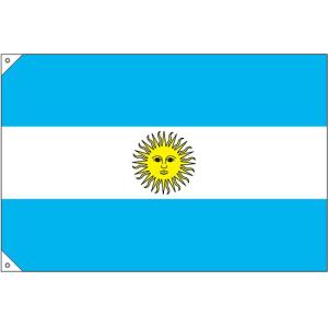 23734 国旗 アルゼンチン 小 （販促用） 素材：ポンジ サイズ：W1050mm×H700mmの商品画像