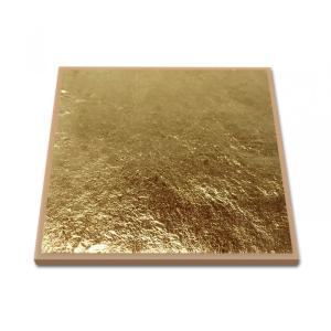 金箔立体芸術絵　金箔カード 金製品 金箔1号色 縁付 100枚 金箔 シート工芸 ゴールド 絵画 アート