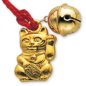 24K純金根付　招き猫｜金運招福・商売繁盛のお守り　純金 24K 招き猫　根付　ストラップ　金運　開運　御守　縁起物　工芸品　資産　ギフト