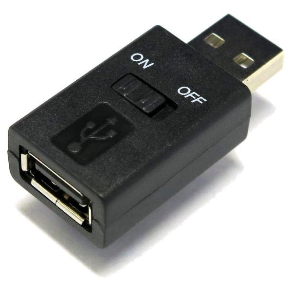 エスエスエーサービス USB スイッチ付コネクタ USB・A(オス)-USB・A(メス) SUAM-...