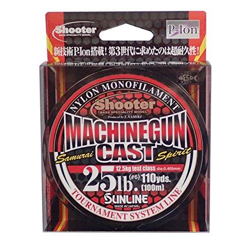 サンラインSUNLINE ナイロンライン シューター マシンガンキャスト 100m 6号 25lb ...