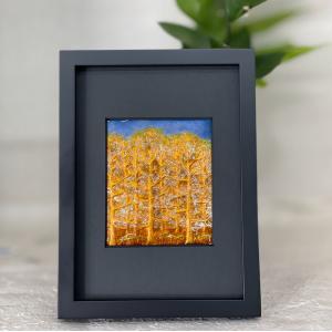 七宝焼き 額絵「夢告げ鳥」 : 七宝工房くじゃくヤフーショップ - 通販