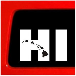 ハワイの普通の車によく貼ってあ る、HIハワイ ステッカー 小 [並行輸入品]