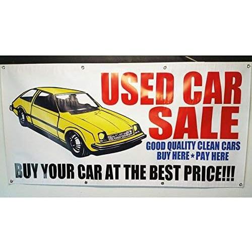 自動車中古車店向け　大型バナー　アメリカ ガレージ バナーシリーズ。 [並行輸入品]